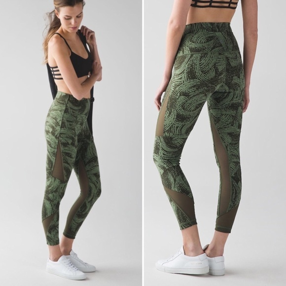 lululemon athletica Pants - Lululemon Wanderlust Highest Times Mesh Pants 8